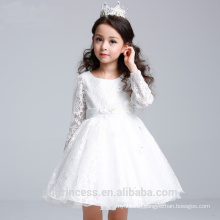 guangzhou children clothes girls lace fancy dress white spring dress children